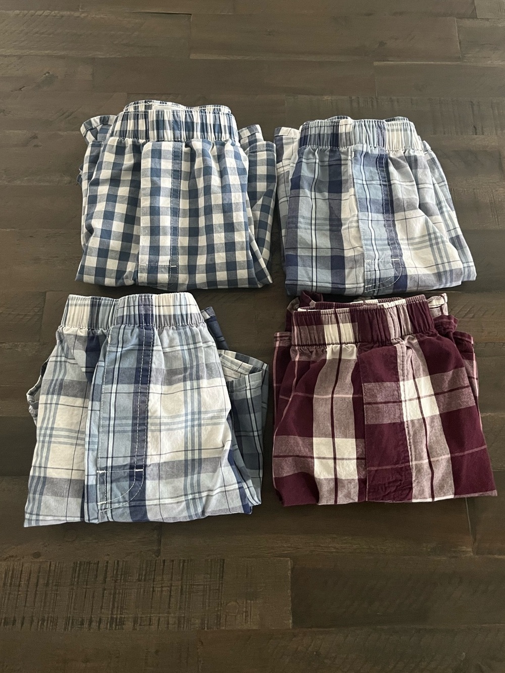 MENS OLD NAVY PLAID BOXERS LOT